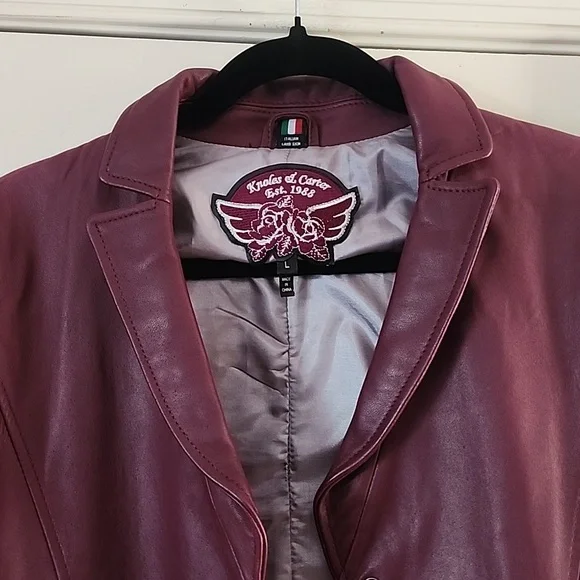 Knoles & Carter Women's Italian lamb skin Jackets.size L.New condition ❤️. - Picture 4 of 10
